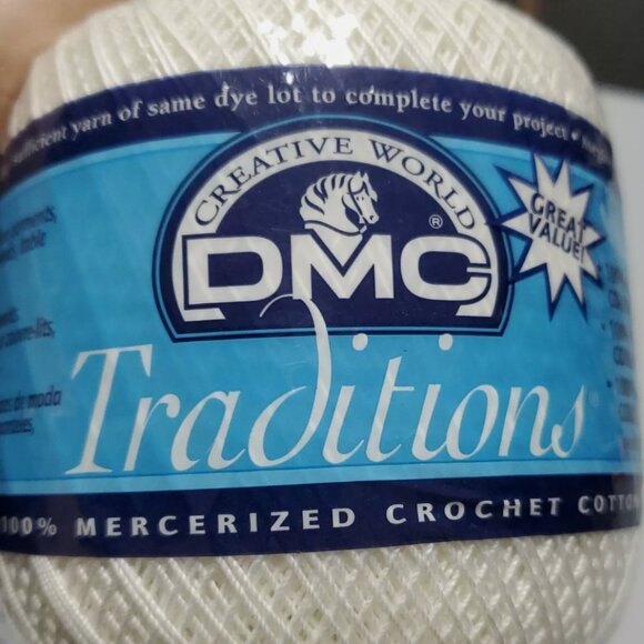 DMC Traditions Mercerized Cotton Thread Crochet Craft White Art 145 - Picture 9 of 9